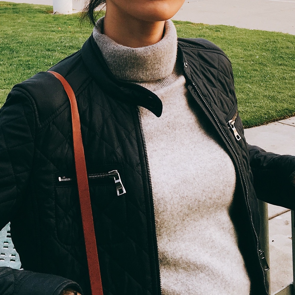 Coach quilted jacket xs